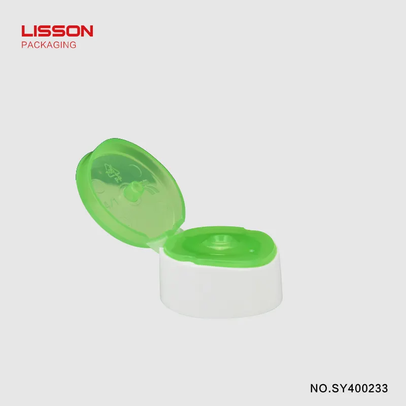 Lisson high quality cosmetic double colors cap tube wholesale for lip balm 2