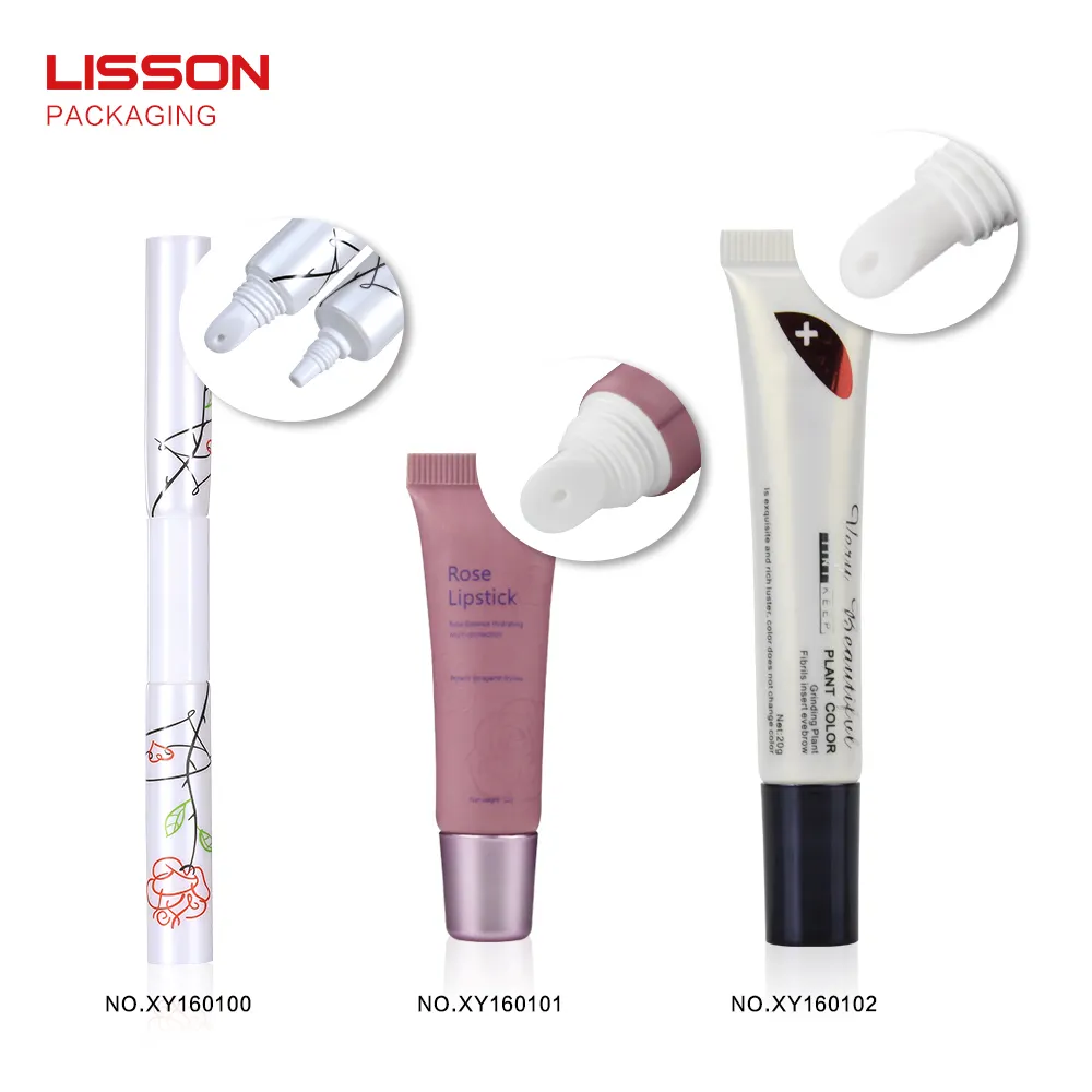 Lisson single roller lip gloss tube acrylic for packaging 2
