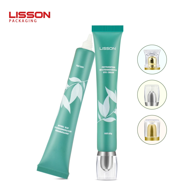 Tubo de plástico D19 con tapa acrílica de lujo, vacío, para crema de ojos - Lisson Packaging 1