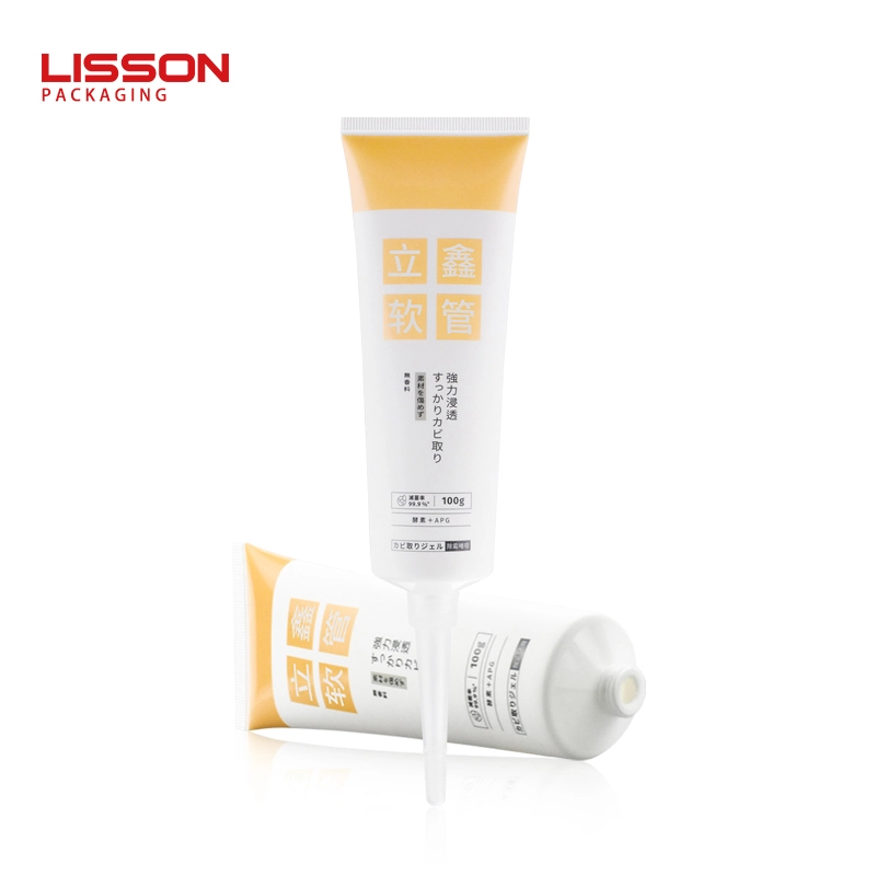 두피 관리용 D40 롱 노즐 플라스틱 PCR PE 튜브 공급업체 - Lisson 1