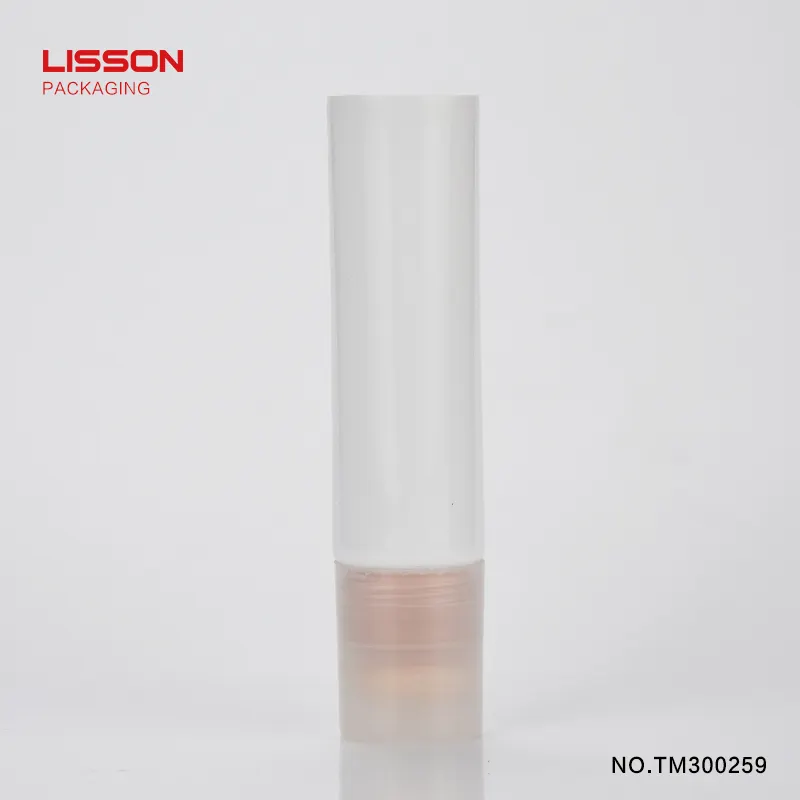 Lisson dual chamber cosmetic tube soft blush for packing 5