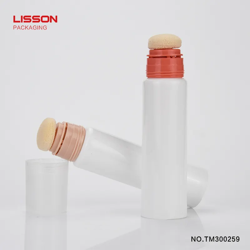 Lisson dual chamber cosmetic tube soft blush for packing 8