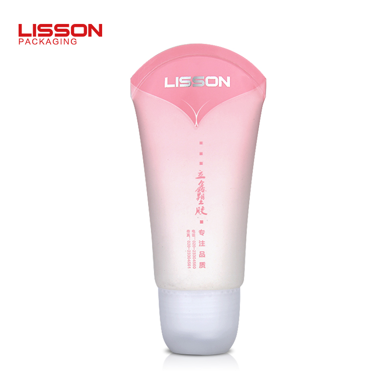 60g empty custom cosmetic massage tube packaging with roller ball for Bust Serum 2