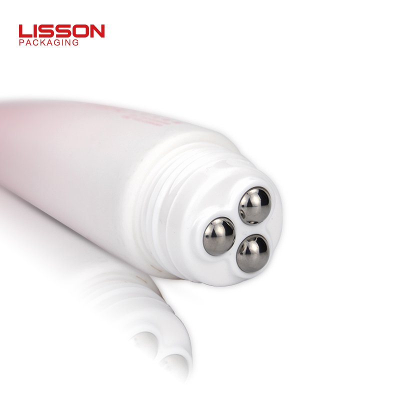 60g empty custom cosmetic massage tube packaging with roller ball for Bust Serum 5
