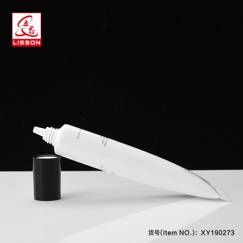 Hot sell custom nozzle head pearl PE eye cream tube packaging with screw cap 2