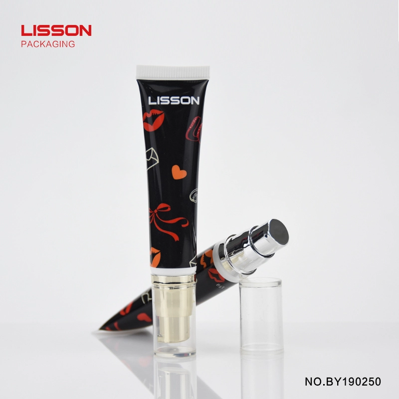 Tubo de plástico cosmético de 5 ml y 10 ml con bomba sin aire. 1