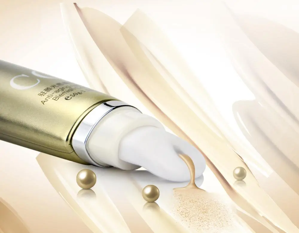 50ml custom cosmetic makeup tube packaging with cool ceramic applicator for bb cream 1