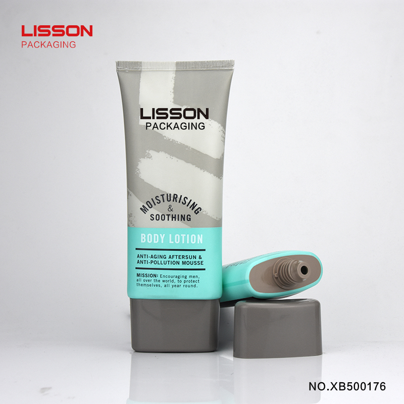 150ml sunscreen cream oval tube with screw cap
