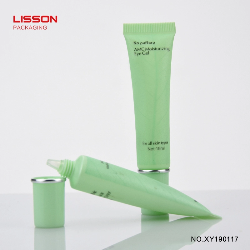 Tube d'emballage cosmétique pour crème pour les yeux avec bouchon cylindrique épais à double couche 1
