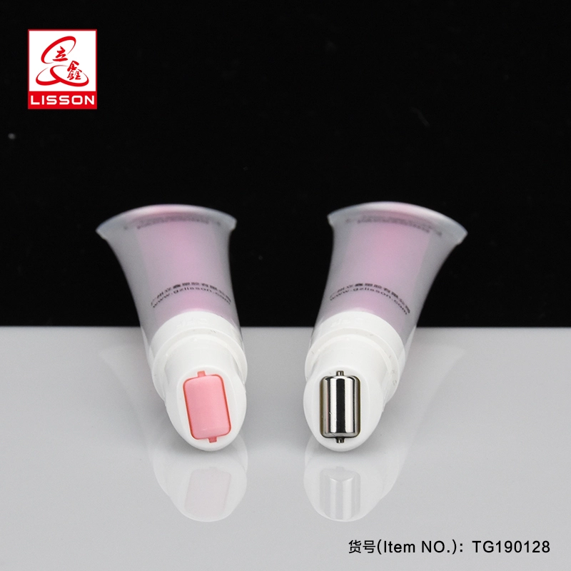 Tubo de masaje de un solo rodillo con tapa transparente de 20 ml para crema de ojos y brillo de labios 1