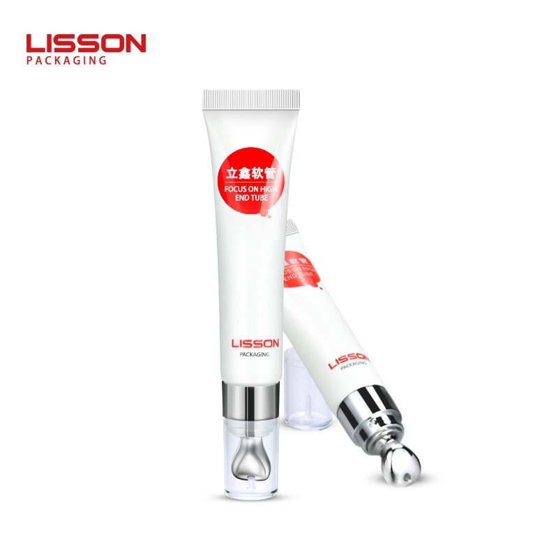 Tubo de muestra pequeño de crema para ojos vacía OEM, empaquetado en Guangzhou con aplicador de aleación de zinc 1