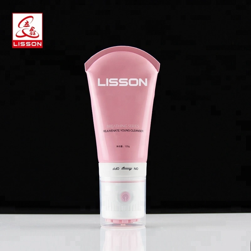 عبوة منظف مستحضرات تجميل فارغة Lisson D50MM سعة 120 جرام مع رأس تدليك من السيليكون لتنظيف الوجه 1