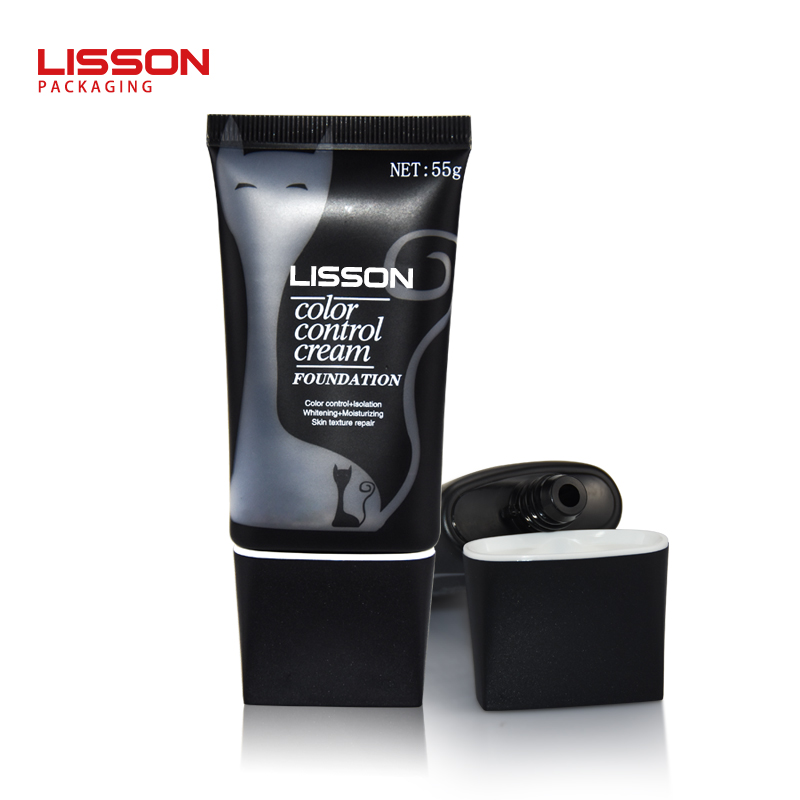 120ml hot stamping 5 layer extruded mdpe black plastic men cosmetic cream lotion tube 4