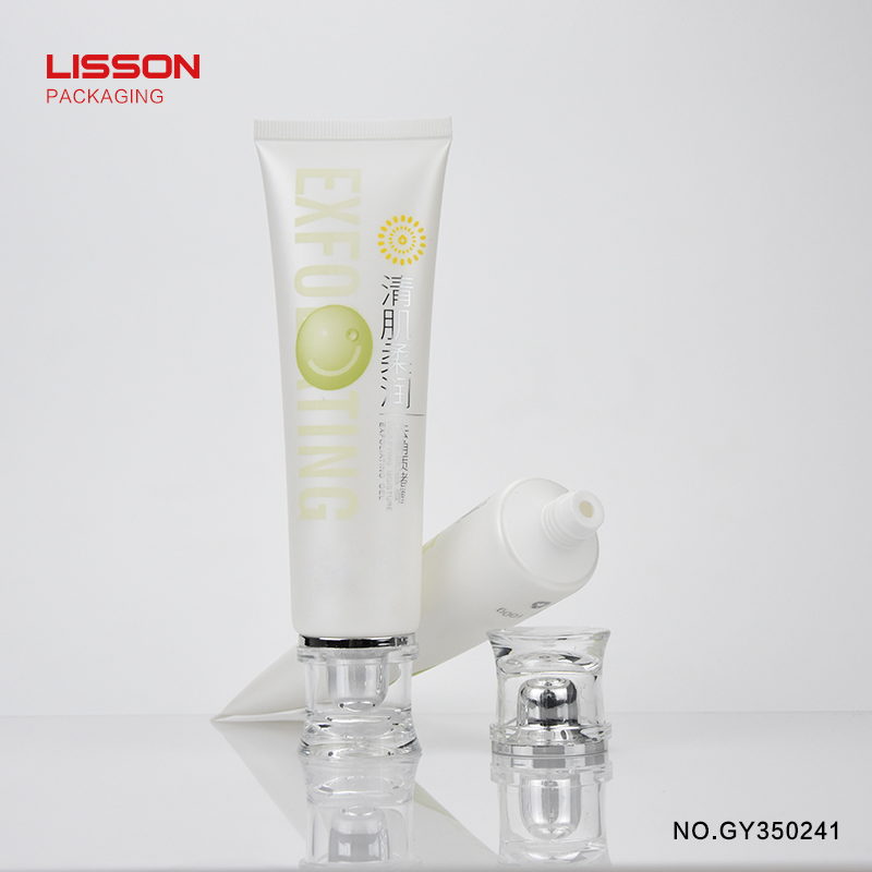 100gCosmetic Soft Packaging skincare repair gel Tube with Acrylic Screw Cap 2