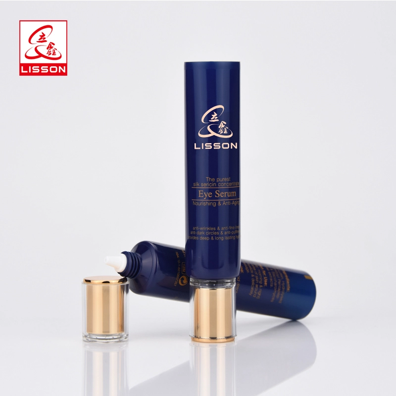 أنبوب كريم تجميلي أو غسول عطري مخصص للتغليف مع غطاء مطلي بالذهب 1