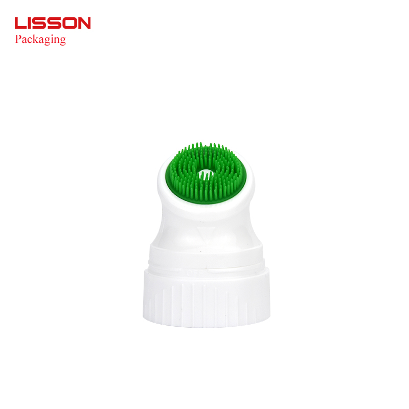 100g cosmetic packaging plastic tubes for facial cleanser with silicone brush applicator 2