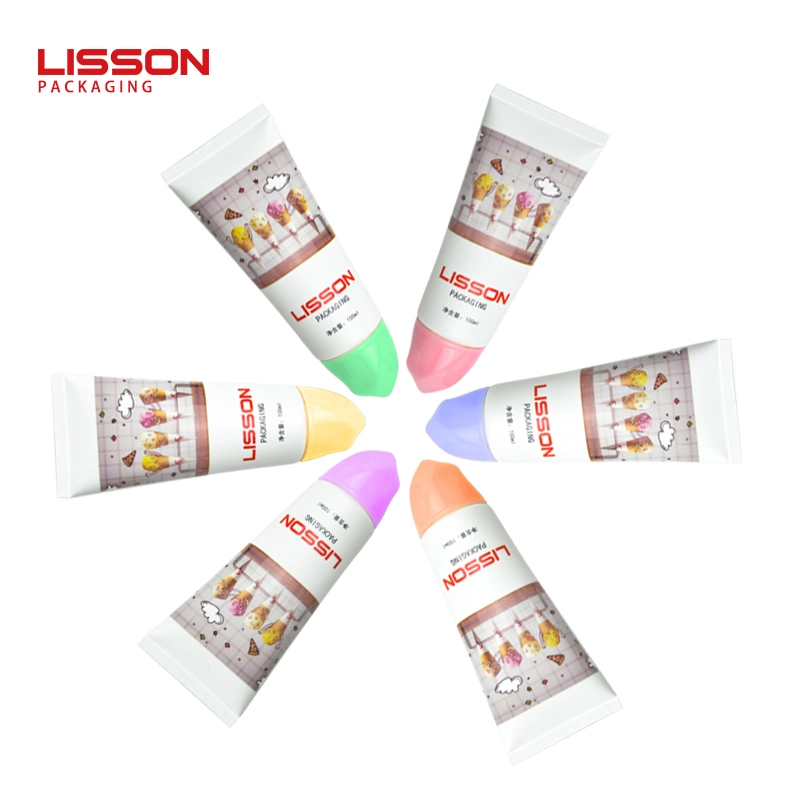 Tubos de crema de manos vacíos de 100 ml con cabezal de rosca con interruptor giratorio 1