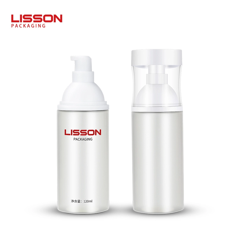 Bouteille de lotion à pompe airless vide pour cosmétiques OEM 120 ml, emballage pour gel crème 1