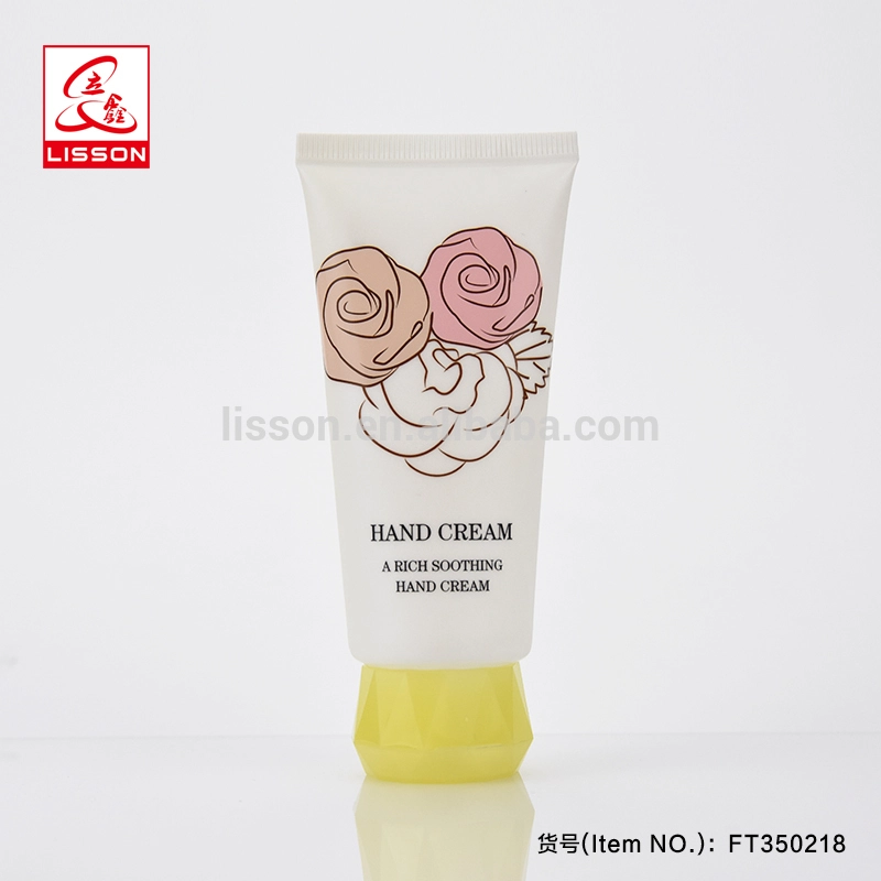 Envase de crema de manos de color ecológico, envase cosmético de plástico en tubo con tapa abatible 1