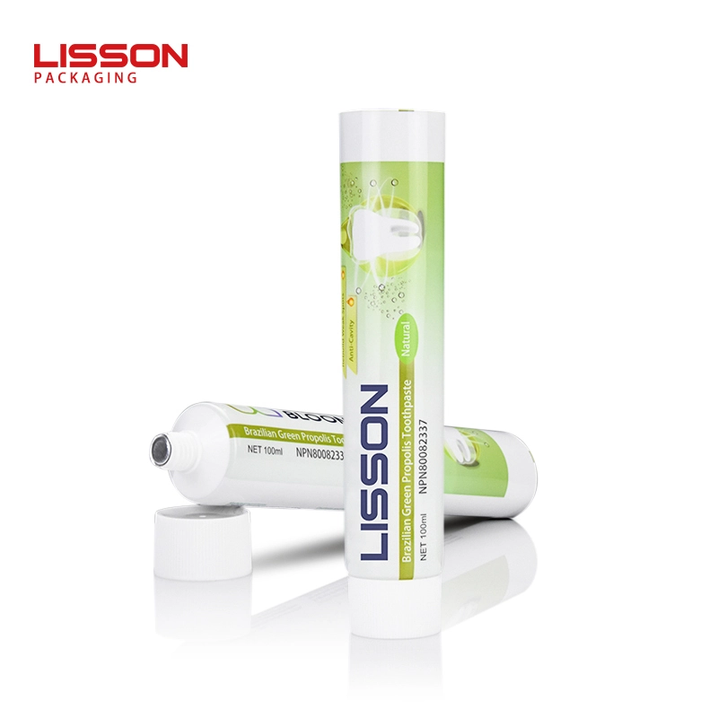 تعبئة أنبوب معجون أسنان من الألومنيوم D35mm مع غطاء لولبي من Lisson 1