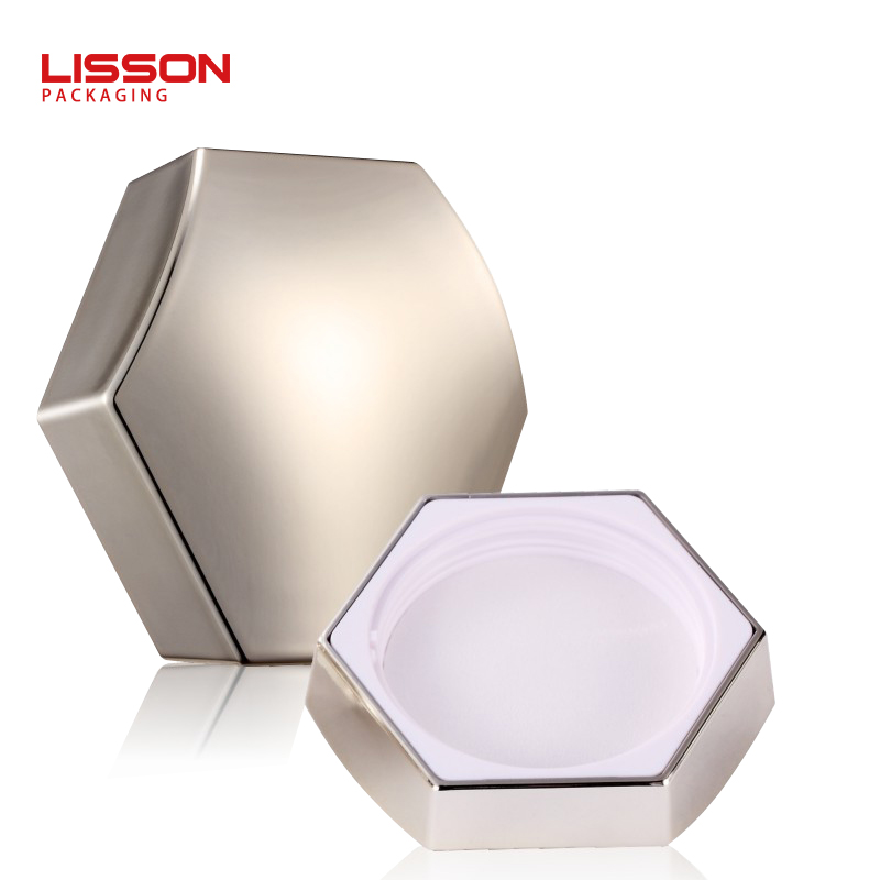 Custom 50ml Hexagon Double-deck AS Bottle Original Bottle Factory Supply 5
