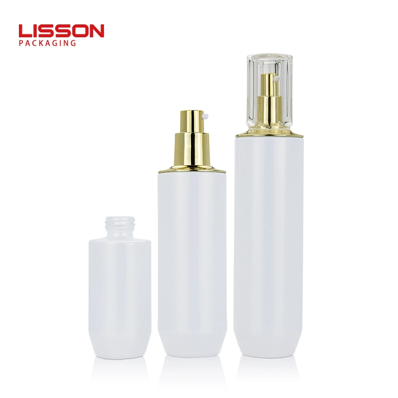 40ml 100ml 120ml cosmetic glass bottle and jar set pump bottles for lotion serum cream jar 1