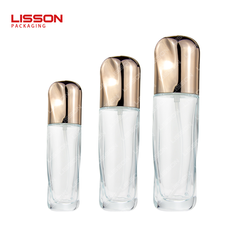 Botellas con bomba sin aire de 40 ml, 100 ml y 120 ml, frascos de loción, frascos de vidrio para cosméticos. 2