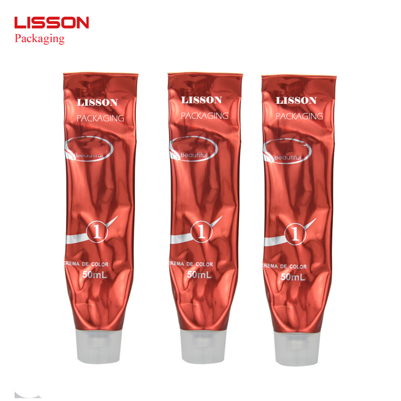Cosmetic packaging 60ml toothpaste tube soft collapsible aluminum tubes 6