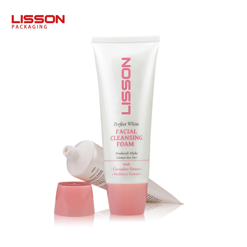 Tubo de loción de espuma limpiadora facial personalizado de 50 ml al por mayor 1