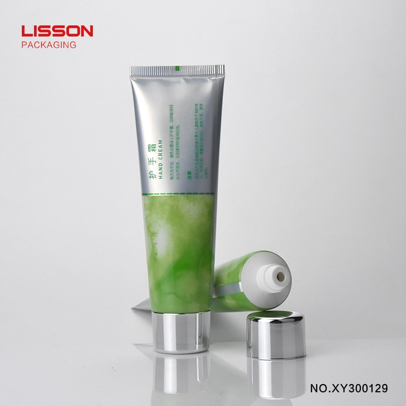 Tubes de crème pour les mains vides en plastique pour cosmétiques avec bouchon à vis 1