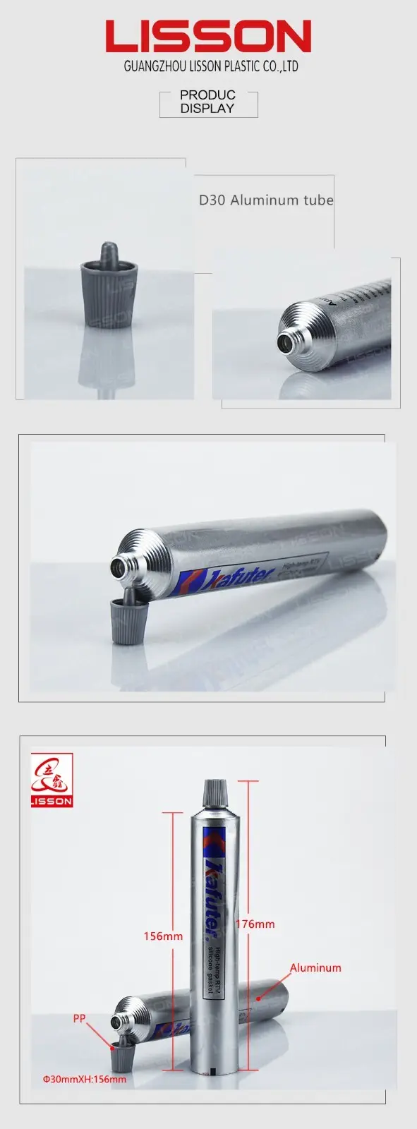 aluminium toothpaste tube customized for makeup 2