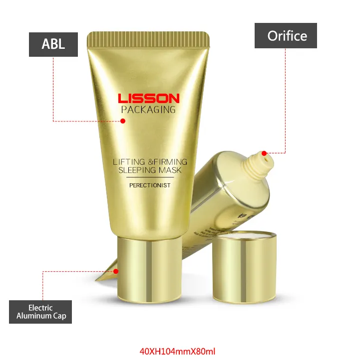 Lisson plastic cleanser container silver coating for sun cream 5