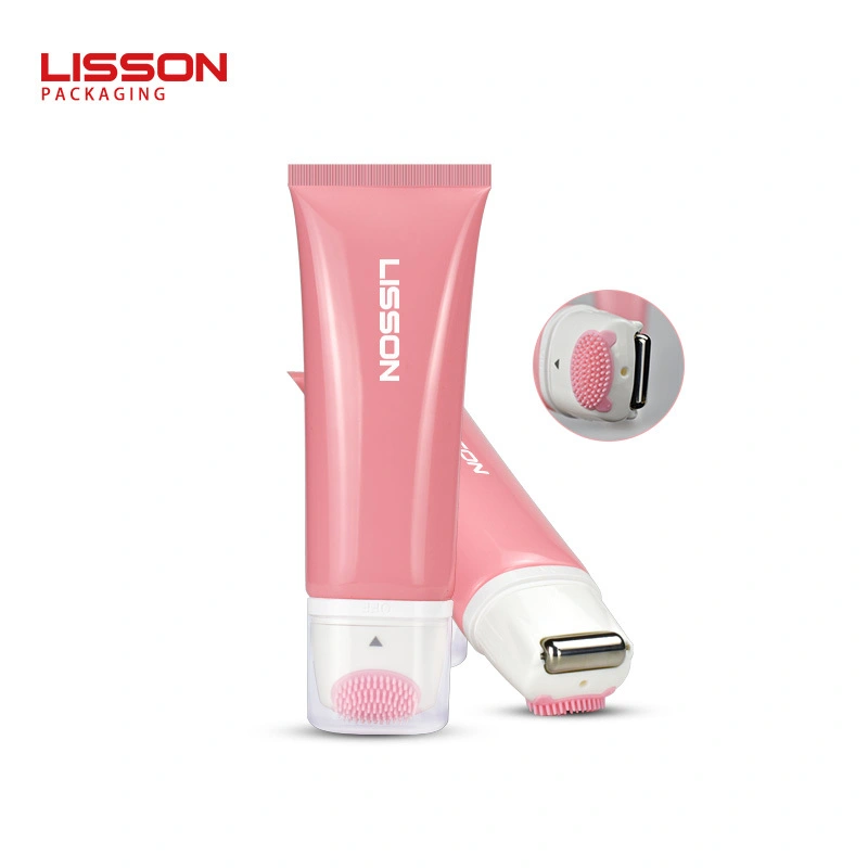 Tube de brosse nettoyante pour le visage personnalisé de 80 ml et 100 ml avec rouleau de massage 1
