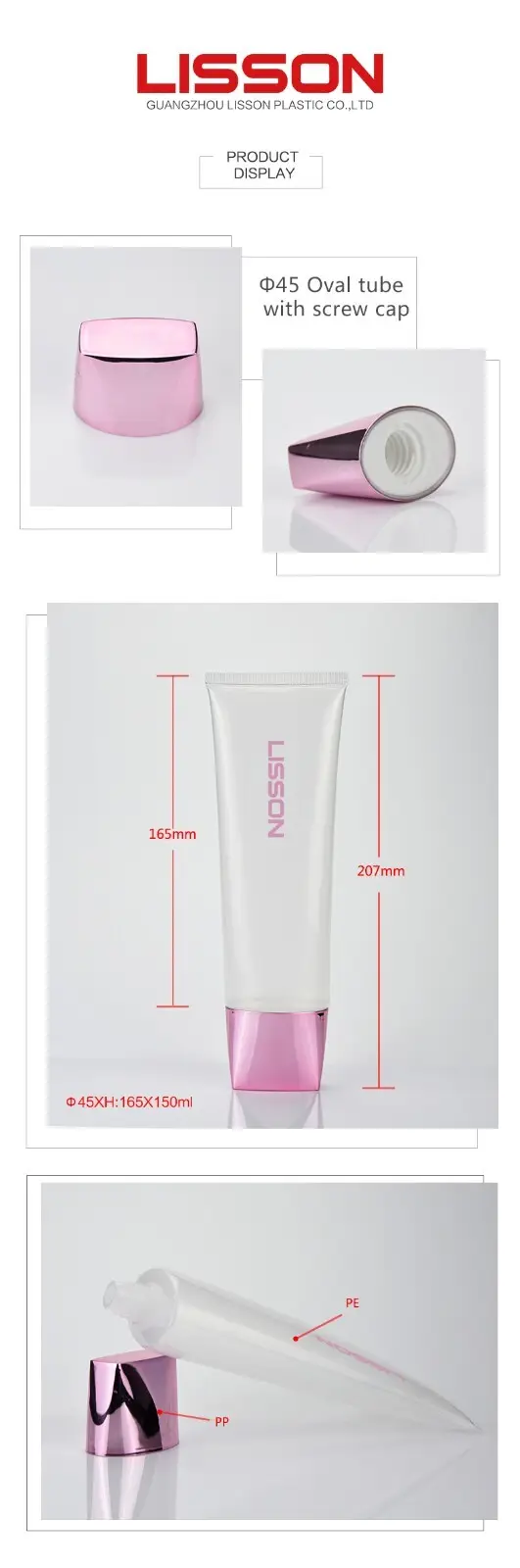 Lisson plastic cosmetic tubes popular for packing 2
