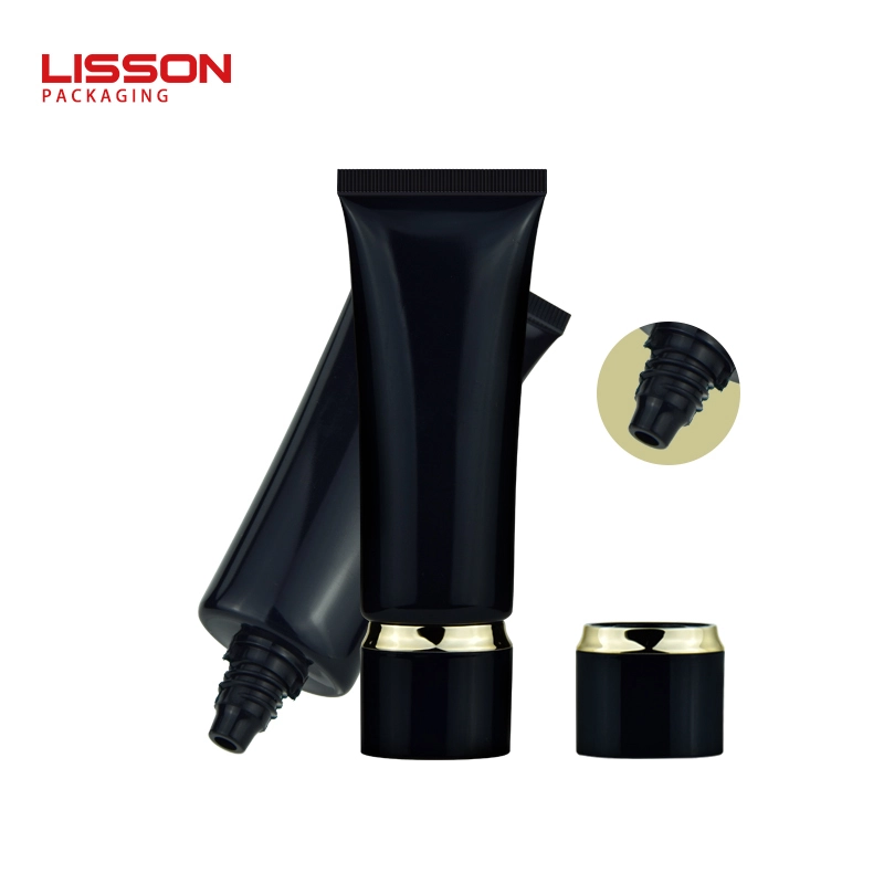 Custom black soft plastic lotion tube manufacturer for BB cream 1