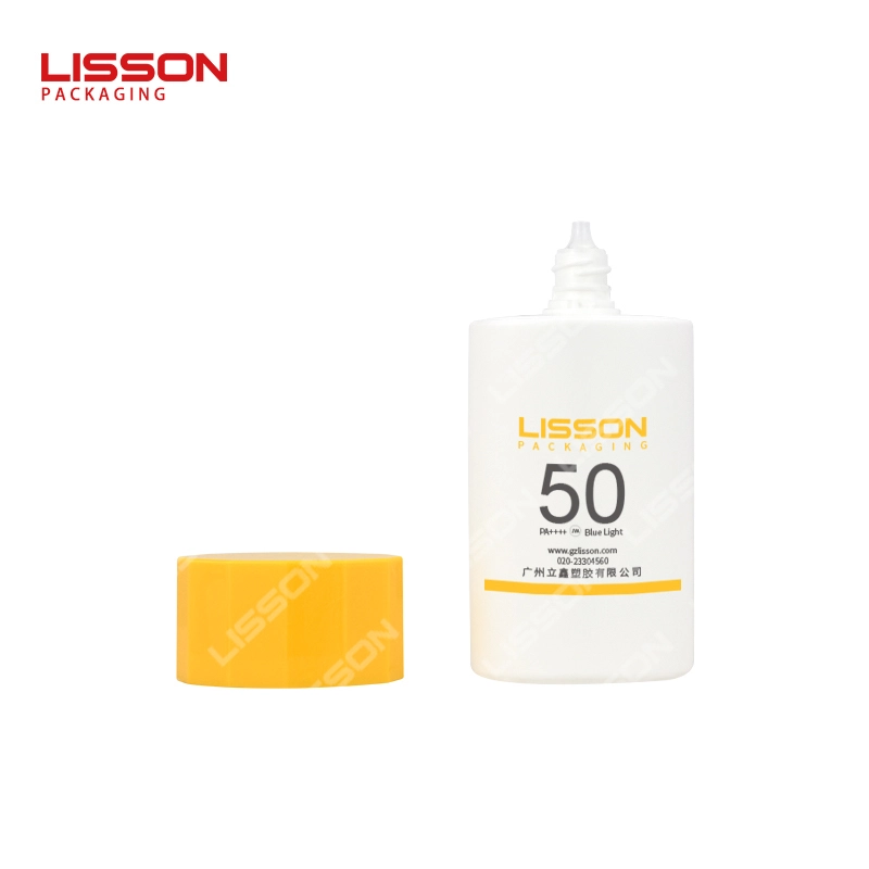Pemasok Botol Plastik PCR Ramah Lingkungan 50ml 75ml Wadah Tabir Surya Botol Kosmetik 1