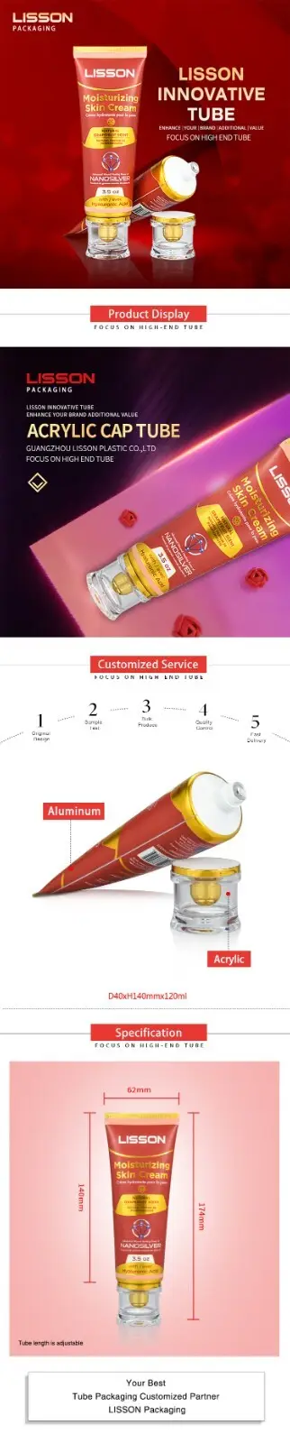 Lisson wholesale lotion tubes wholesale cosmetics packaging manufacturer for cleaner 2
