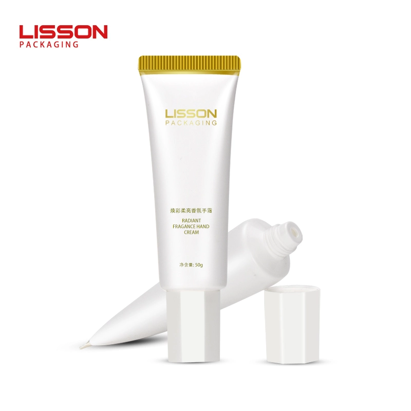 Best Quality 50ml Cosmetic Plastic Squeeze Tube with Rhombus Shape Lid Oem-Lisson 1