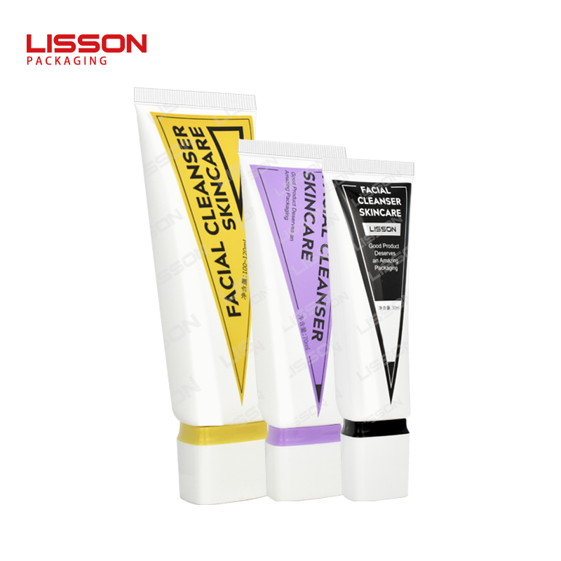 Triangle Cap Cosmetic Tube PCR Plastic Squeeze tube for Skincare 1