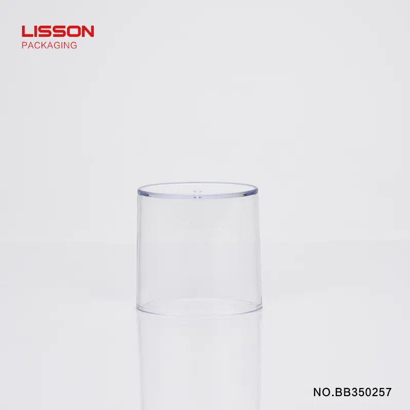 Lisson high quality best airless cosmetic tubes 2020 clear for cleanser 2