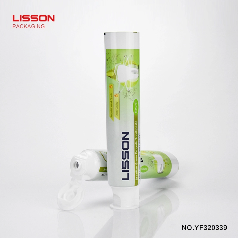 리슨 도매 100ml 치약 ABL 튜브 포장, 플립탑 캡 포함 1