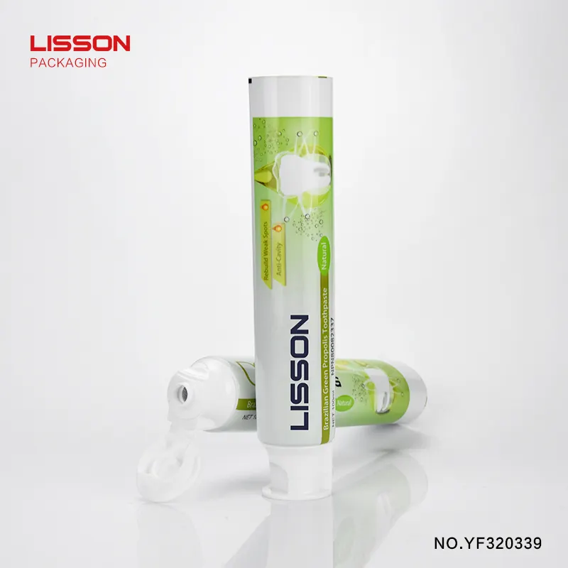 Lisson at-sale cosmetic tube packaging silver plating for cleanser 2