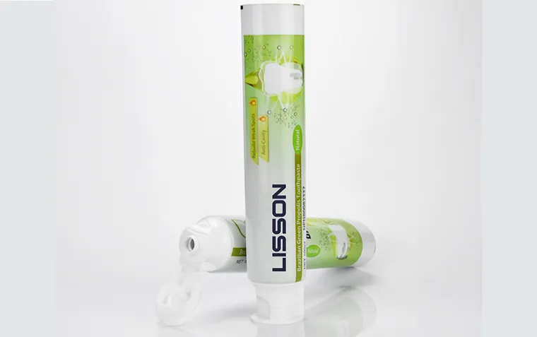 Lisson at-sale cosmetic tube packaging silver plating for cleanser 4