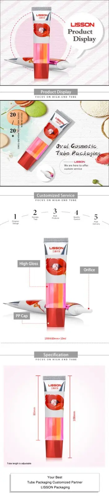 sunscreen squeeze tubes for cosmetics cotton head oval for storage 2