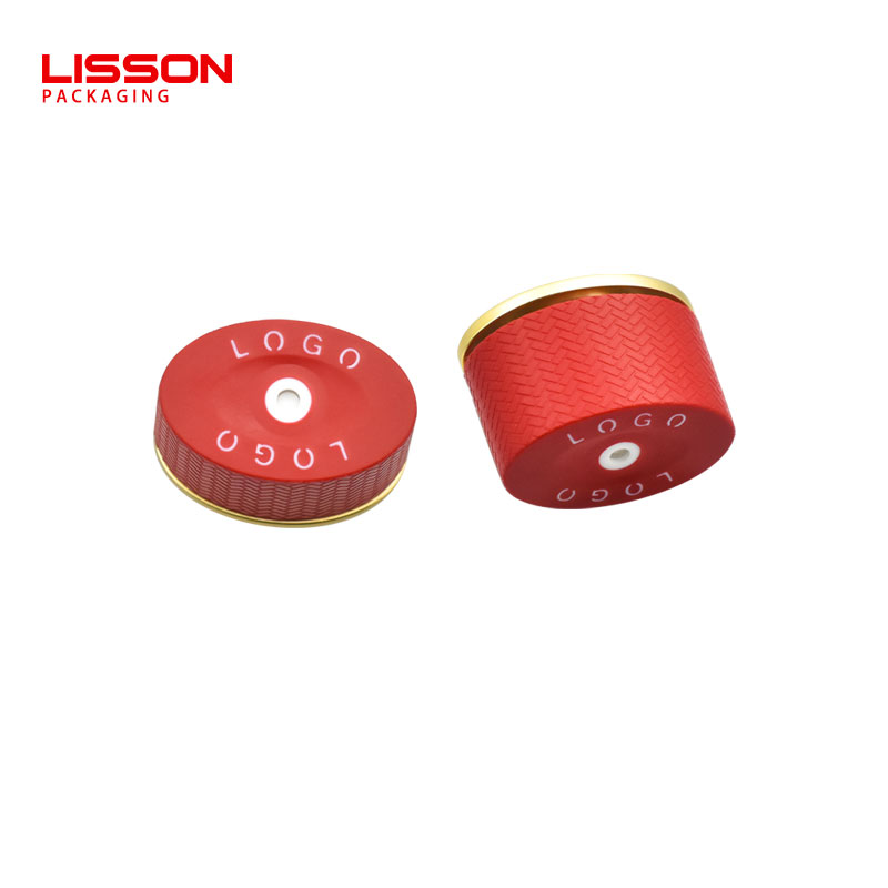 OEM Custom Red Color Oval Plastic CosmeticTube with Center Dispensing Cap 5