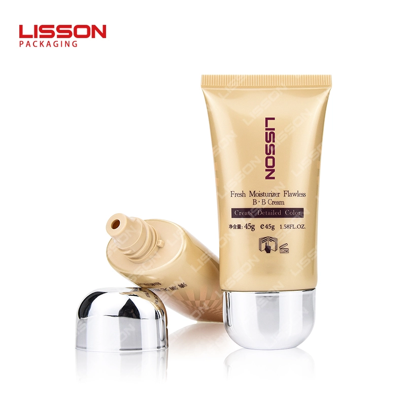 Tubo cosmético flexible ovalado Lisson D35 para el cuidado de la piel, servicio OEM 1