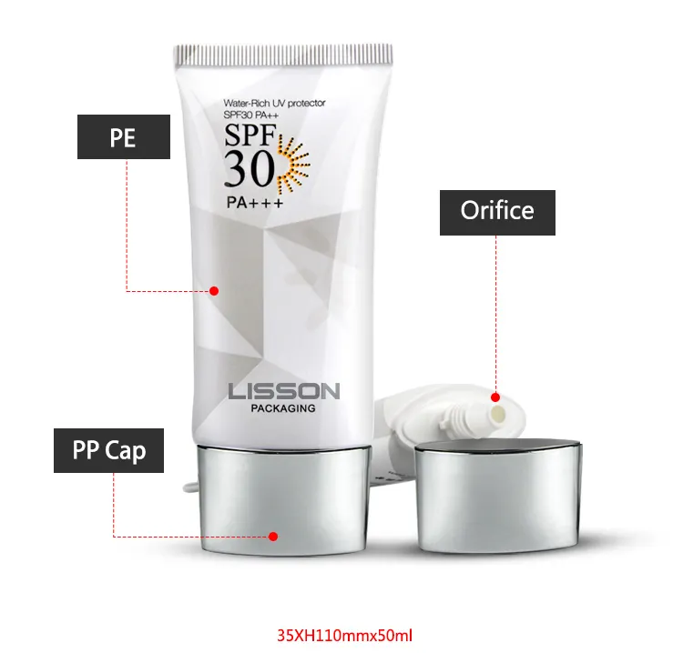 Lisson empty squeeze tubes bulk production for lotion 3
