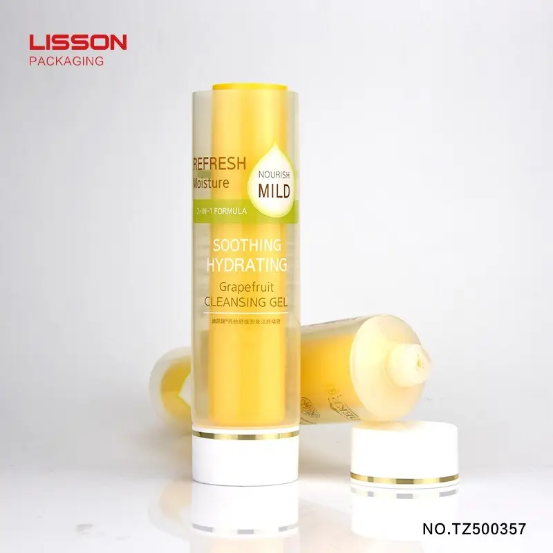 free sample plastic tubes with caps silver plating free design for cosmetic 2