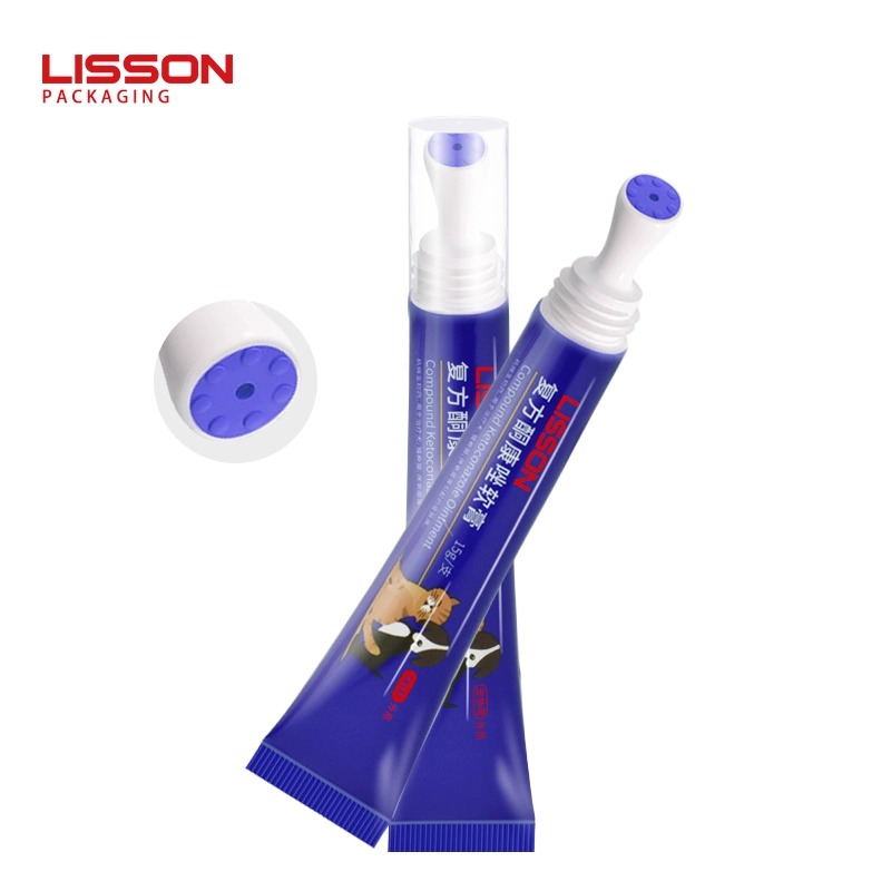 15ml 25ml 빈 애완동물 약품 플라스틱 압착 튜브 포장(실리콘 도포기 포함) 1