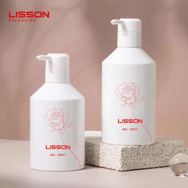 350ml Empty White Plastic Lotion Bottle for Personal Care 1